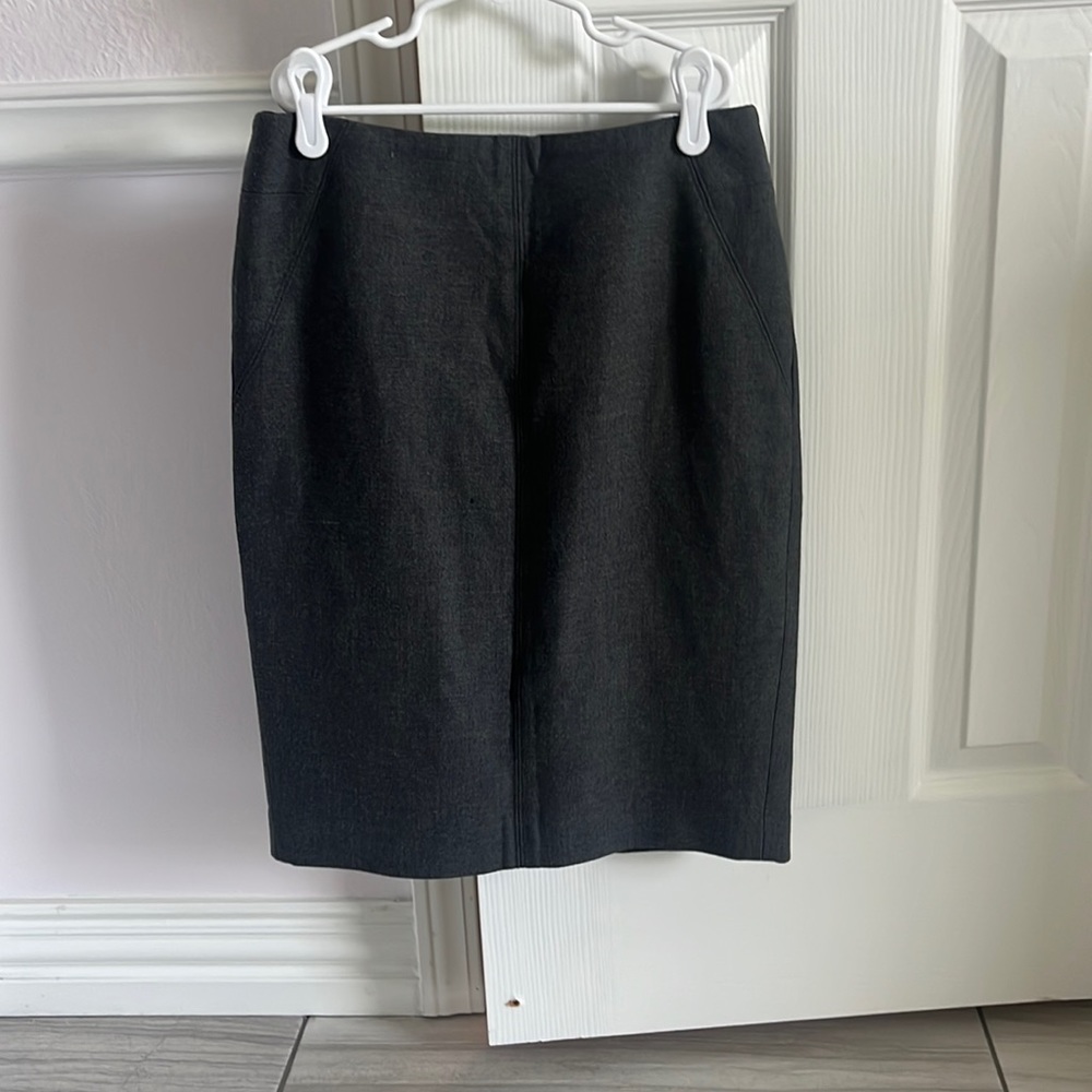 Gray Pencil Skirt
